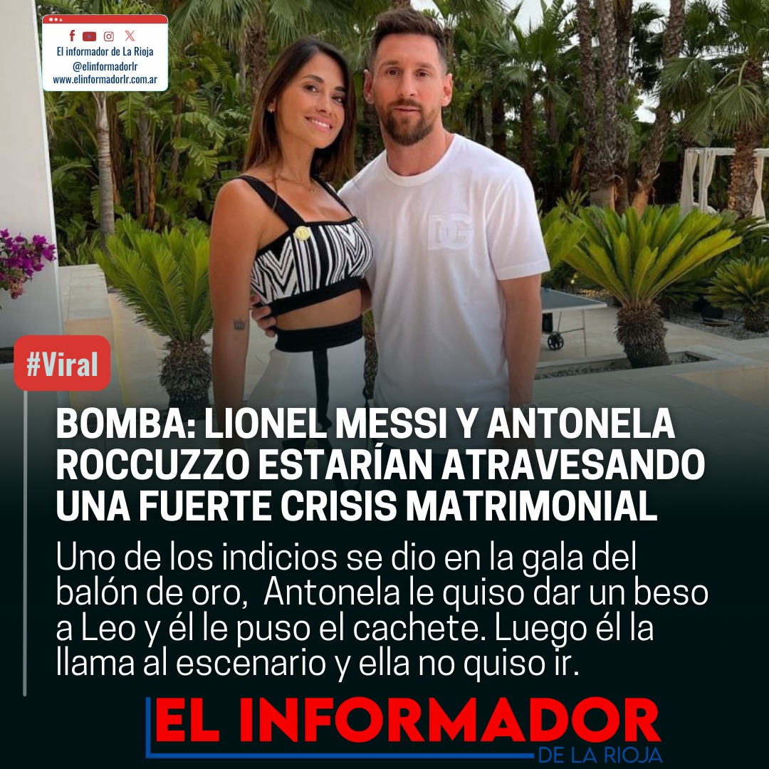 BOMBA: LIONEL MESSI Y ANTONELLA RACCUZZO ESTARÍAN ATRAVESANDO UNA ...