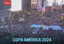 COPA AMÉRICA 2024: MULTITUDINARIO BANDERAZO ARGENTINO EN NUEVA YORK
