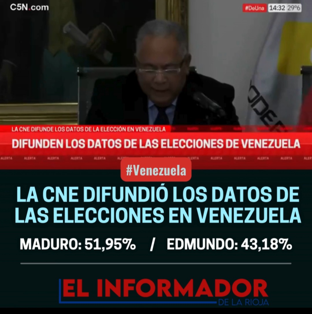 LA CNE DIFUNDIÓ LOS DATOS DE LAS ELECCIONES EN VENEZUELA - El ...