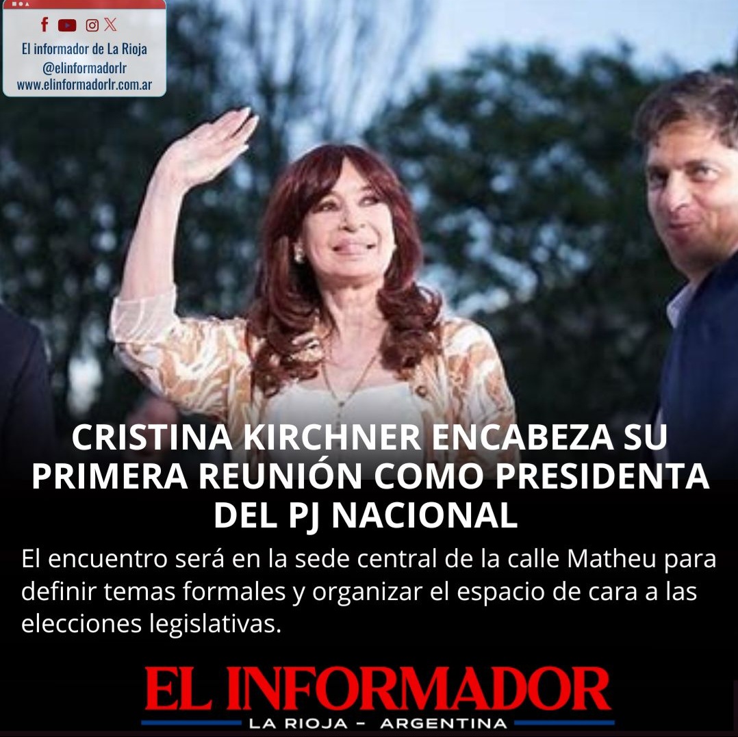Cristina Kirchner encabeza su primera reunión como presidenta del PJ ...