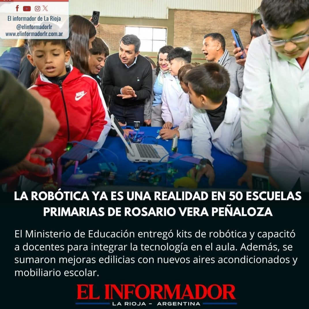 La robótica ya es una realidad en 50 escuelas primarias de Rosario Vera ...