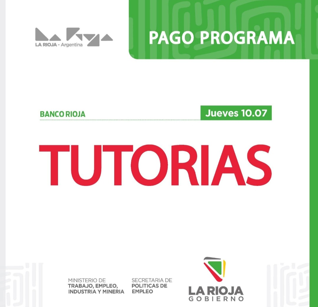 Cronograma de pago: Tutorías - El Informador de La Rioja