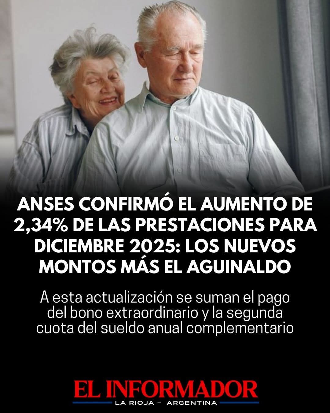Anses confirmó el aumento del 2,34% de las prestaciones para diciembre ...