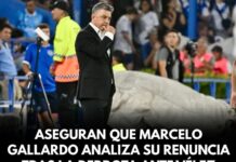 Aseguran que Marcelo Gallardo analiza su renuncia tras la derrota ante Vélez