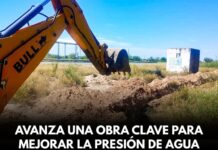 Avanza una obra clave para mejorar la presión de agua en un sector de Talamuyuna