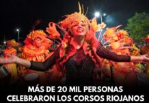 Más de 20 mil personas celebraron los Corsos Riojanos 2026 en una multitudinaria fiesta en el Yacampis