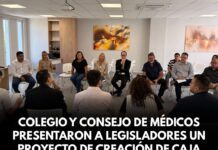 Colegio y Consejo de Médicos presentaron a legisladores un proyecto de creación de caja complementaria previsional