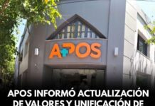 APOS informó actualización de valores y unificación de coseguro en $10.000