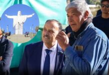 Quintela supervisó la obra de puesta en valor del Cristo del Portezuelo, uno de los principales atractivos turísticos de Chilecito