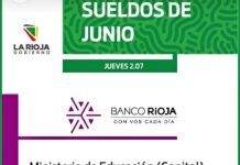 Cronograma de pago: Haberes junio