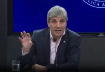 Luis Caputo anuncia medidas económicas este miércoles en conferencia de prensa