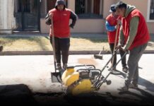 El Municipio de Capital repara avenidas efectadas por las pérdidas de agua